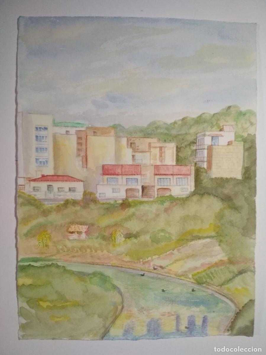 Otros objetos de arte: paisaje natural acuarela - Foto 1