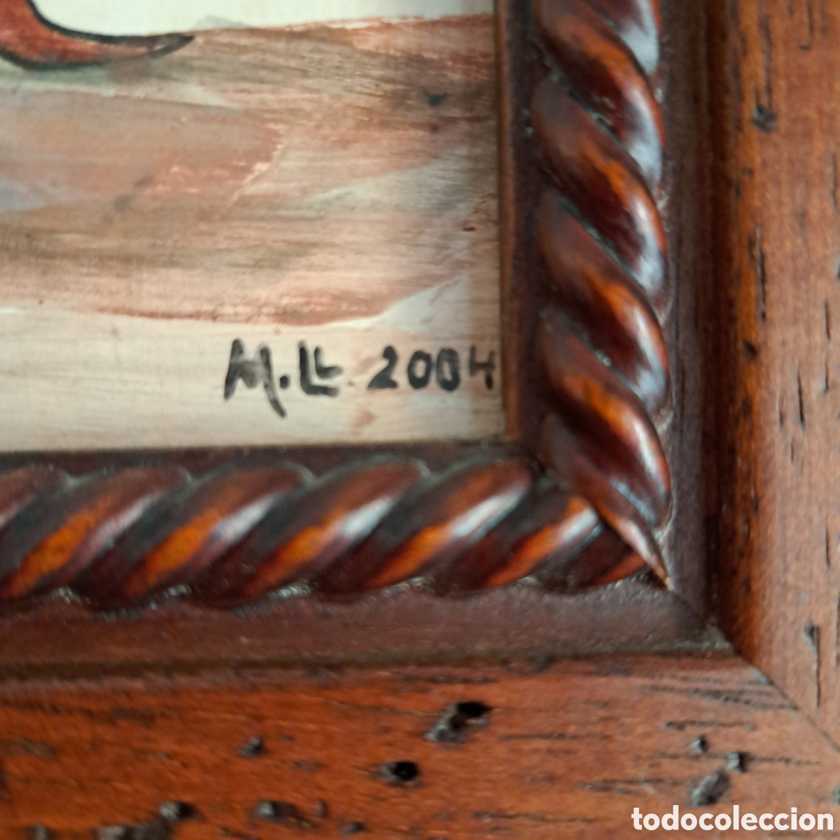 Otros objetos de arte: CUADRO RUSTICO DE UNOS 45 CMS PINTADO A MANO - Foto 6