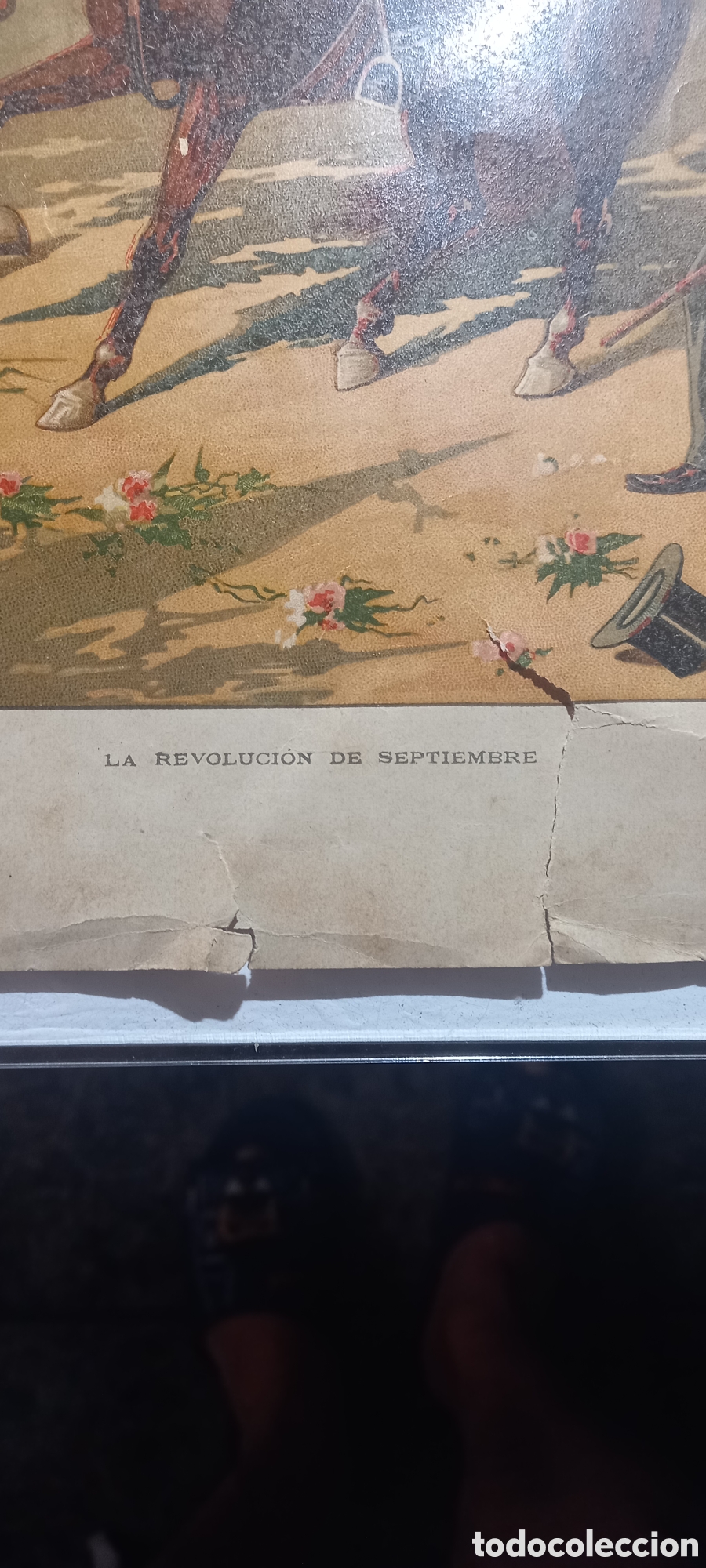 Otros objetos de arte: Estampa del General Prim1868 - Foto 3