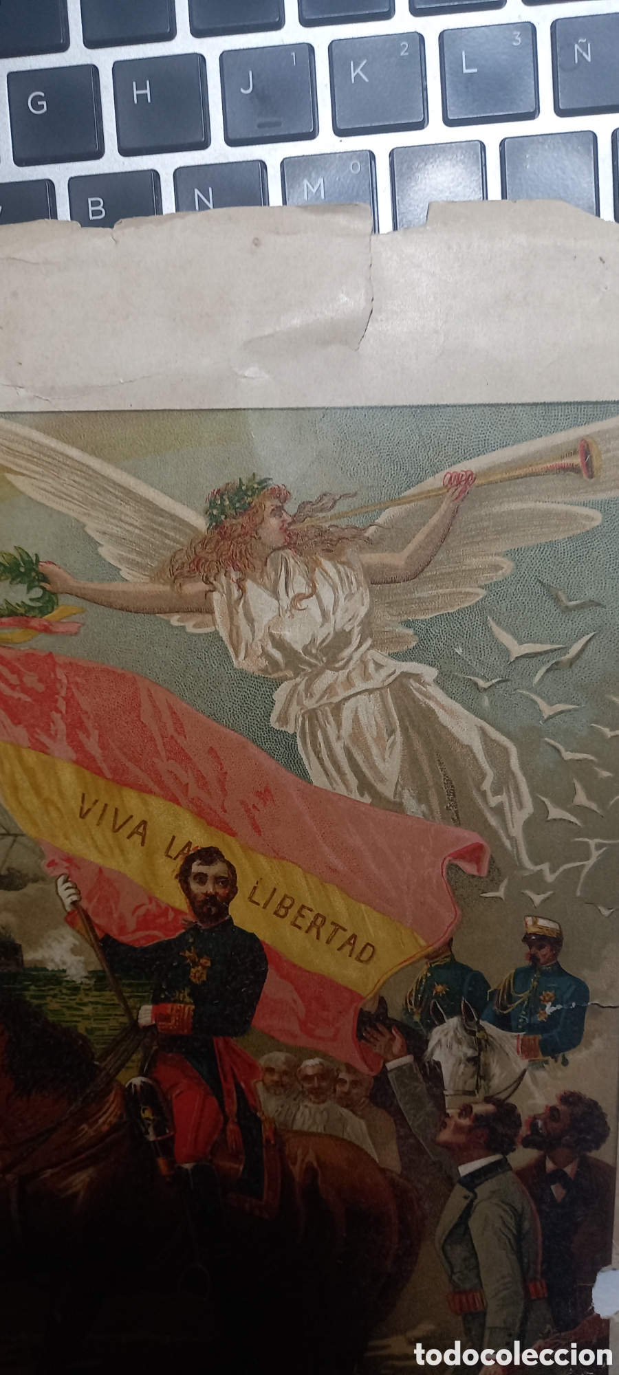 Otros objetos de arte: Estampa del General Prim1868 - Foto 4