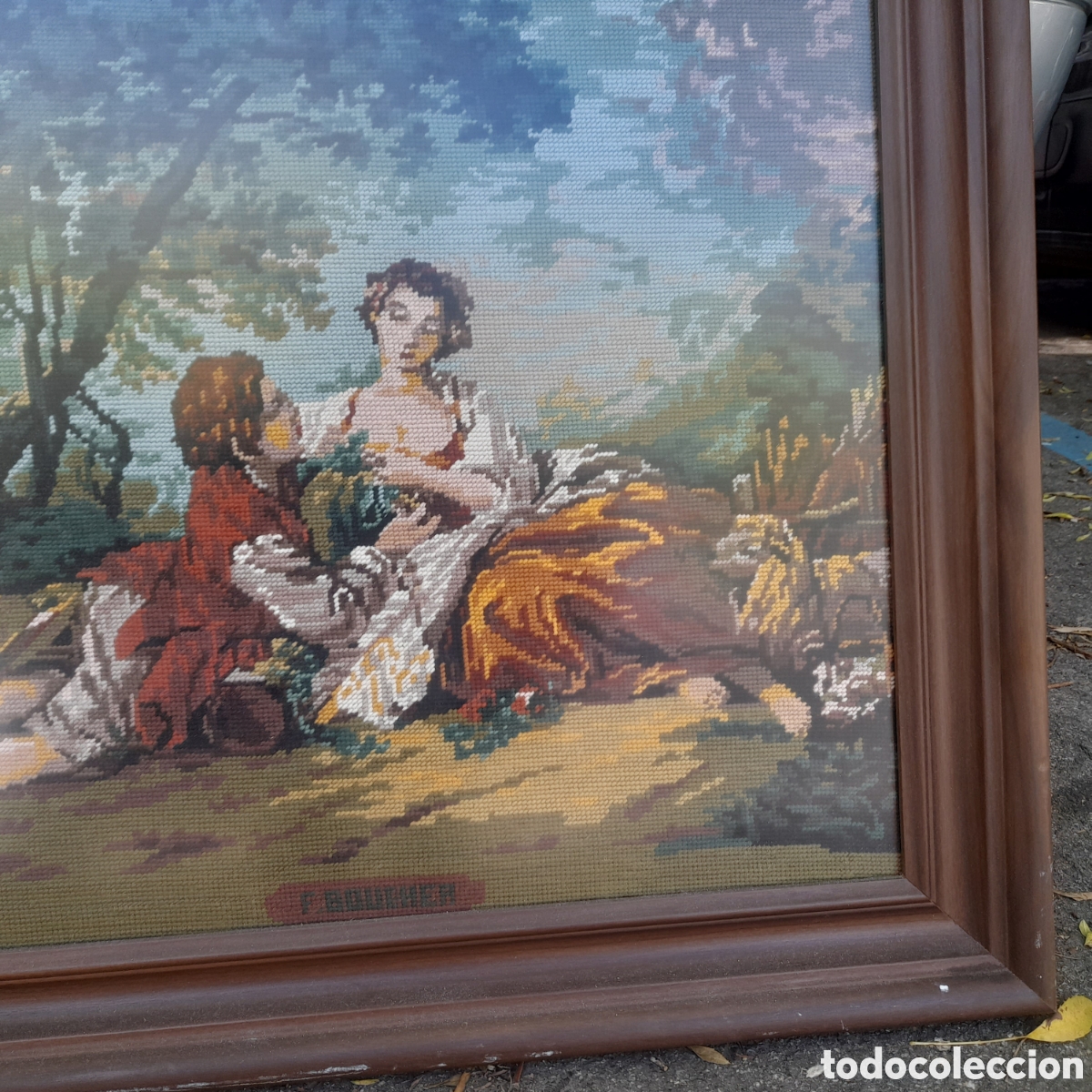 Otros objetos de arte: Cuadro petit point grande - Foto 3