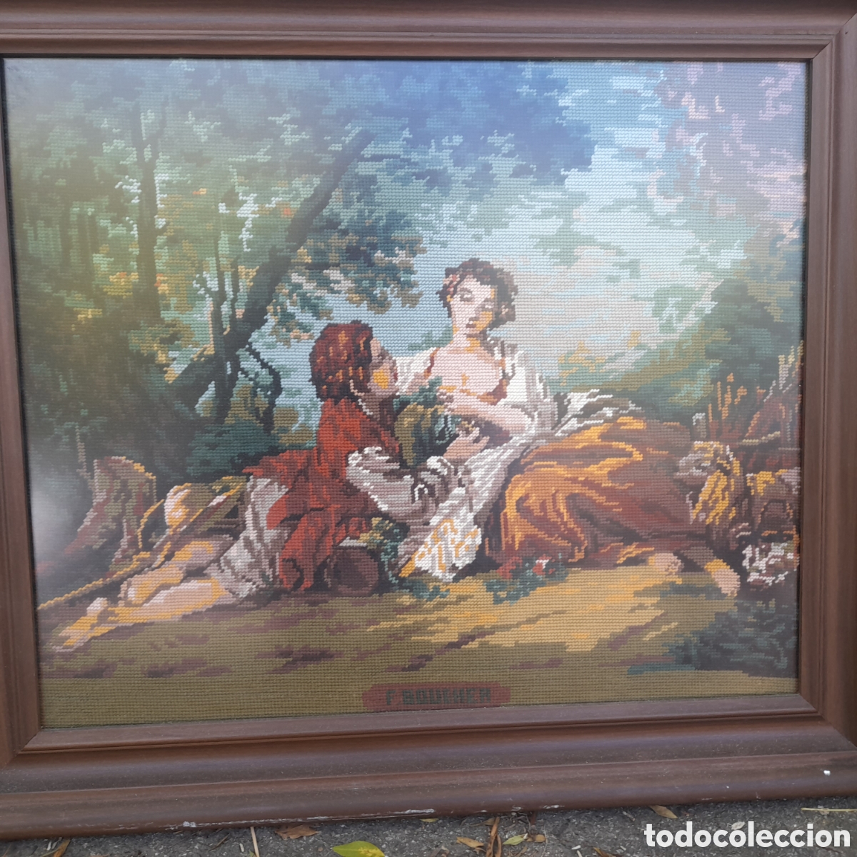 Otros objetos de arte: Cuadro petit point grande - Foto 1