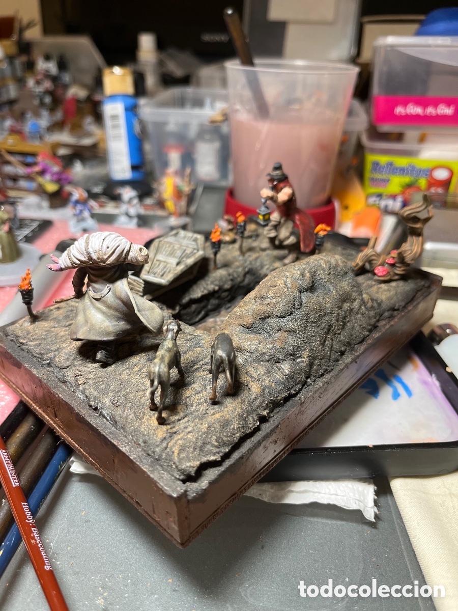 Otros objetos de arte: Diorama de cementerio - Foto 3