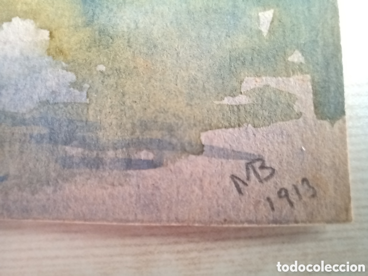 Otros objetos de arte: Peque&ntilde;as pinturas 2 en 1. Firmadas. - Foto 2