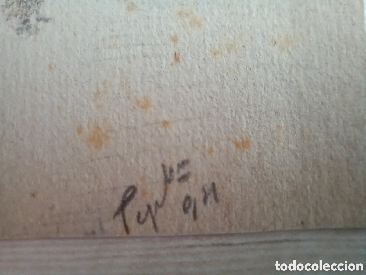 Otros objetos de arte: Peque&ntilde;as pinturas 2 en 1. Firmadas. - Foto 4