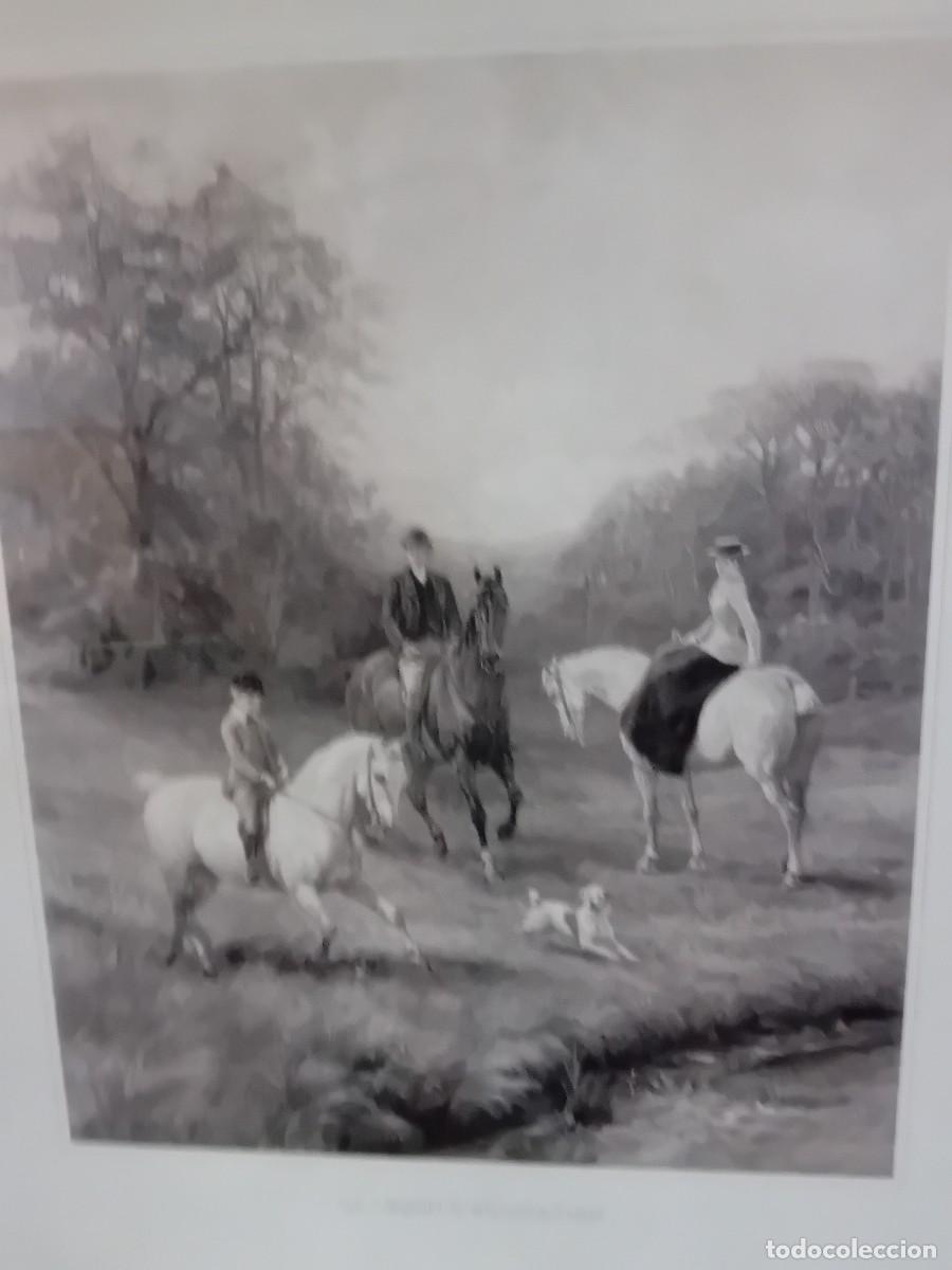 Otros objetos de arte: Lamina enmarcada &rdquo;La lecon de equitation&rdquo;.100 x 80 cm - Foto 2