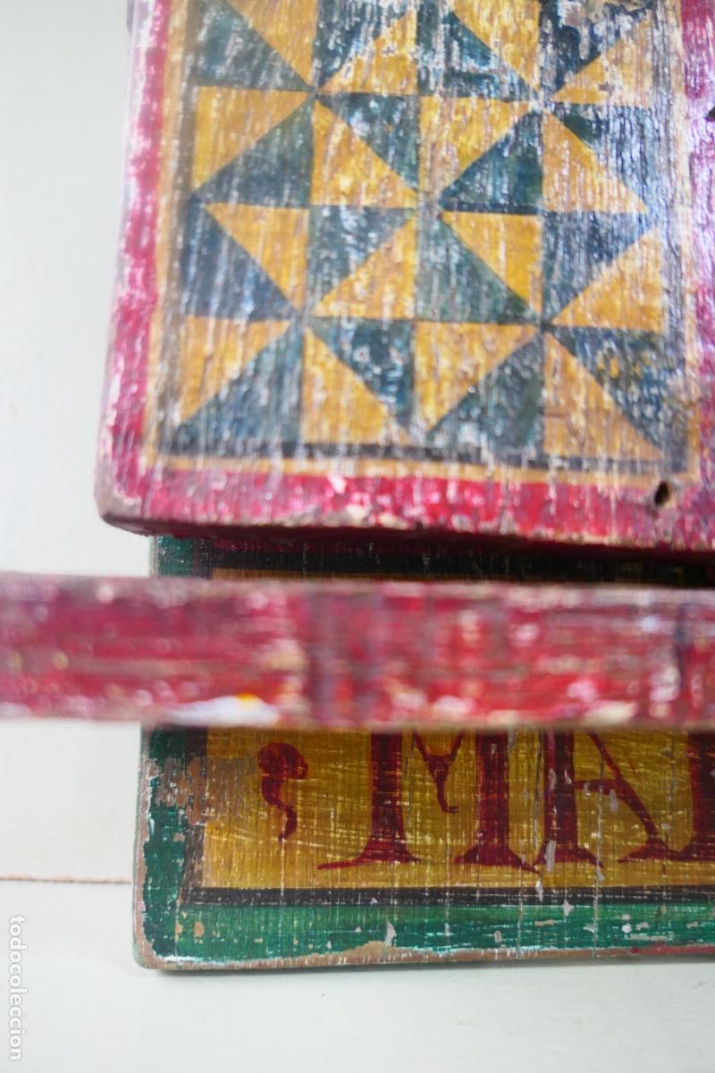 Otros objetos de arte: Triptico, icono. Policromia sobre madera. Virgen Maria - Foto 12