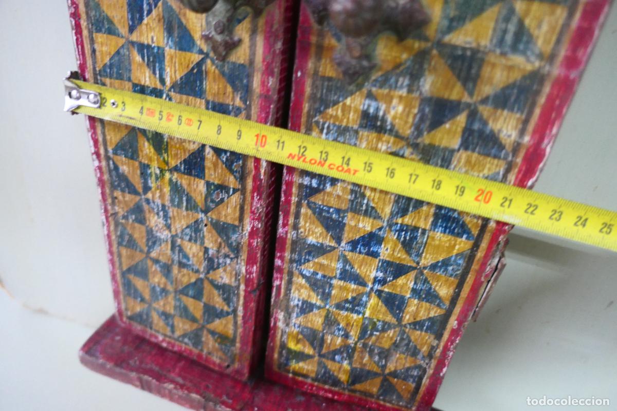 Otros objetos de arte: Triptico, icono. Policromia sobre madera. Virgen Maria - Foto 20