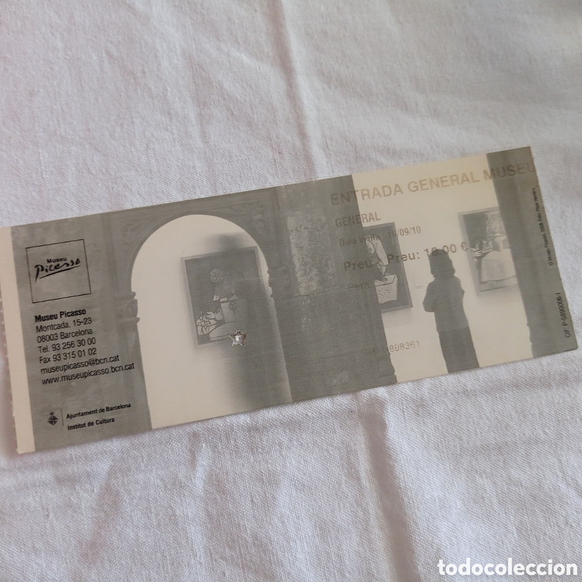 Otros objetos de arte: MUSEO PICASSO BARCELONA,ENTRADA 2010 - Foto 1