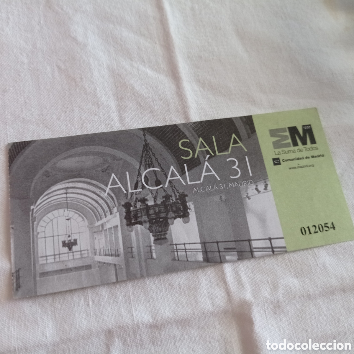 Otros objetos de arte: ENTRADA SALA ALCALA 31,MADRID - Foto 1