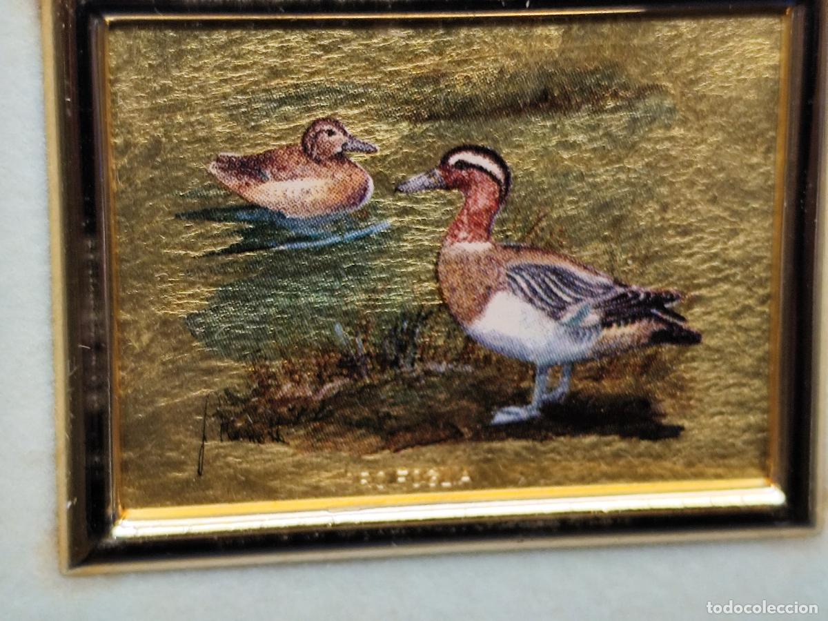 Otros objetos de arte: cuadros miniatura sobre plancha de oro certificada - Foto 4