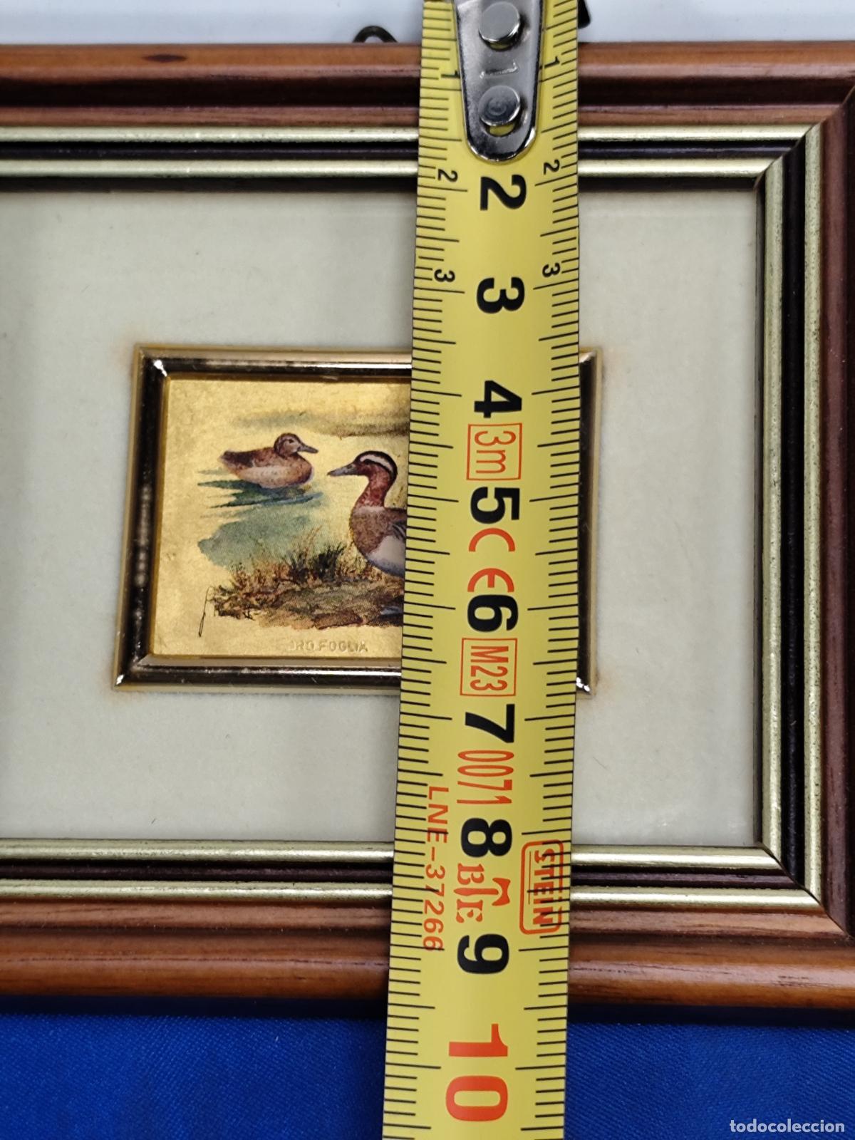 Otros objetos de arte: cuadros miniatura sobre plancha de oro certificada - Foto 6