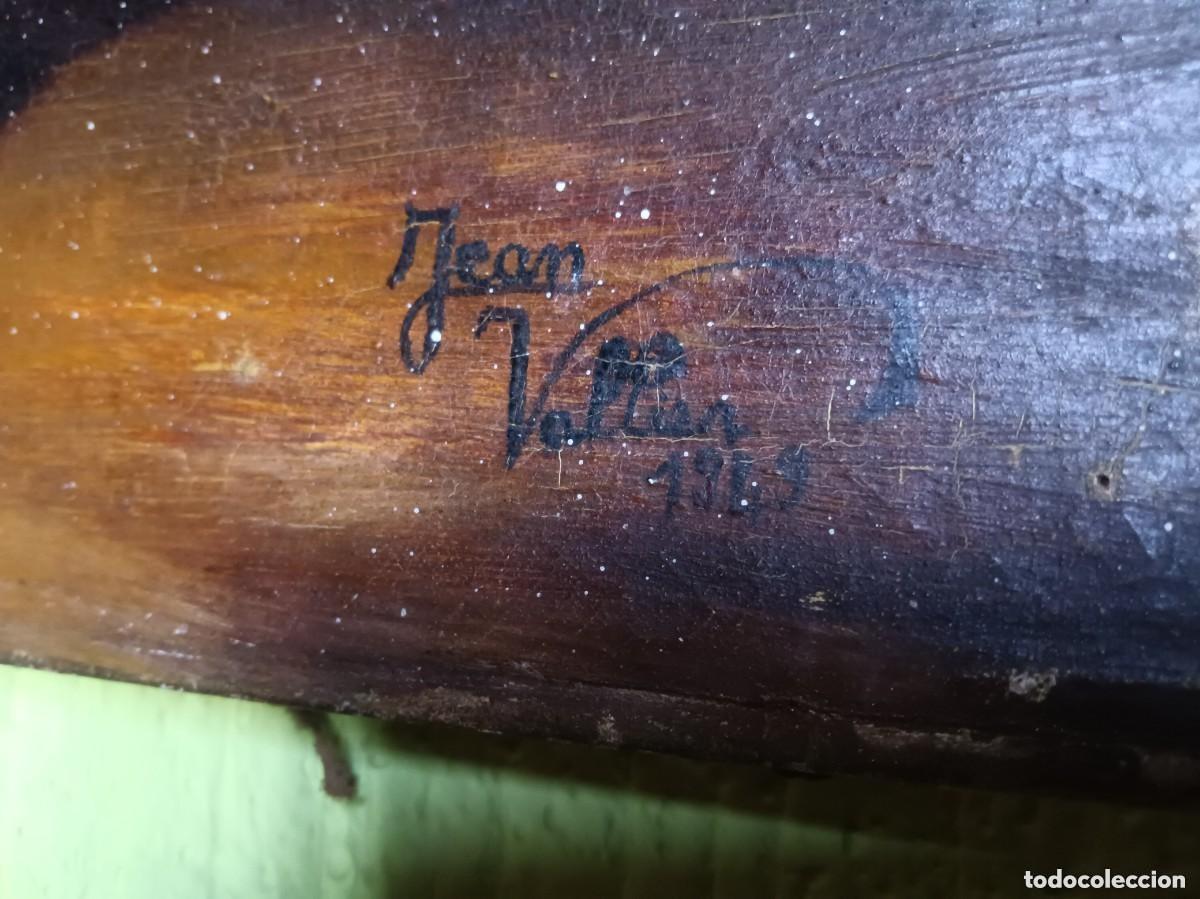 Otros objetos de arte: Cuadro oleo religioso jean vallar 1859 - Foto 4