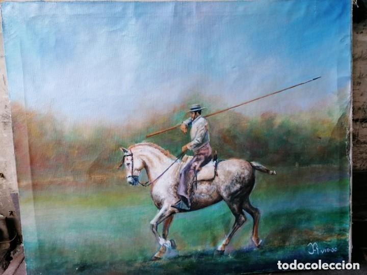 Otros objetos de arte: oleo caballo firmado, atiendo dudas - Foto 1