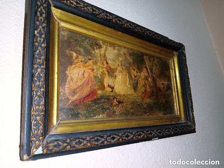 Otros objetos de arte: Cuadro oleo costumbrista - Foto 1
