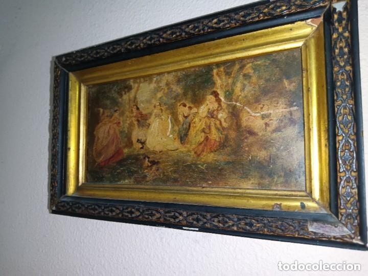 Otros objetos de arte: Cuadro oleo costumbrista - Foto 2