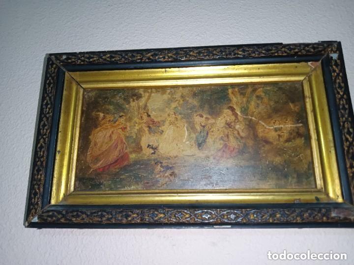 Otros objetos de arte: Cuadro oleo costumbrista - Foto 3