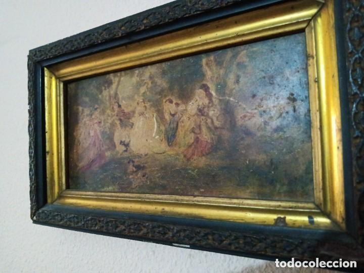 Otros objetos de arte: Cuadro oleo costumbrista - Foto 5