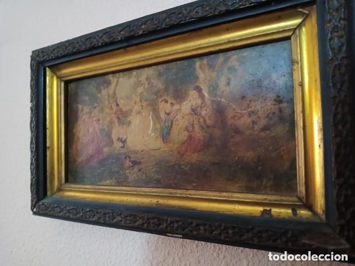 Otros objetos de arte: Cuadro oleo costumbrista - Foto 6