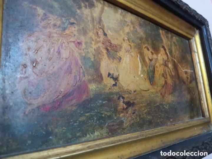 Otros objetos de arte: Cuadro oleo costumbrista - Foto 8