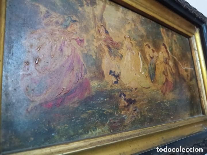 Otros objetos de arte: Cuadro oleo costumbrista - Foto 9