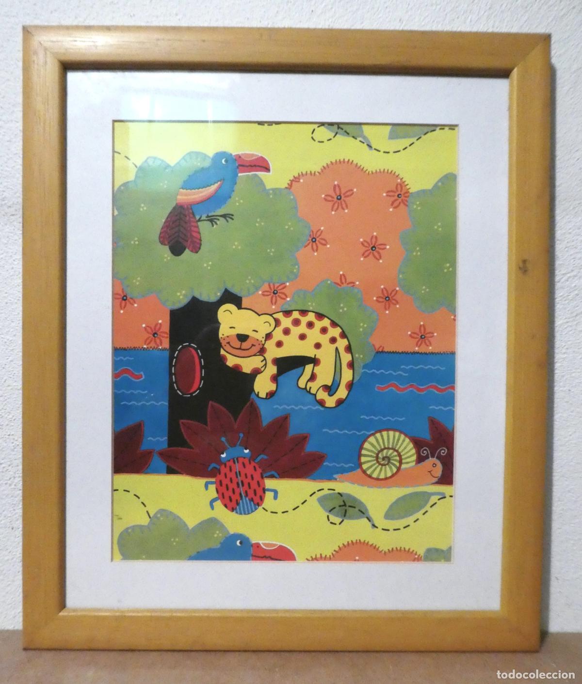 Otros objetos de arte: Bonita l&aacute;mina con marco - Foto 1