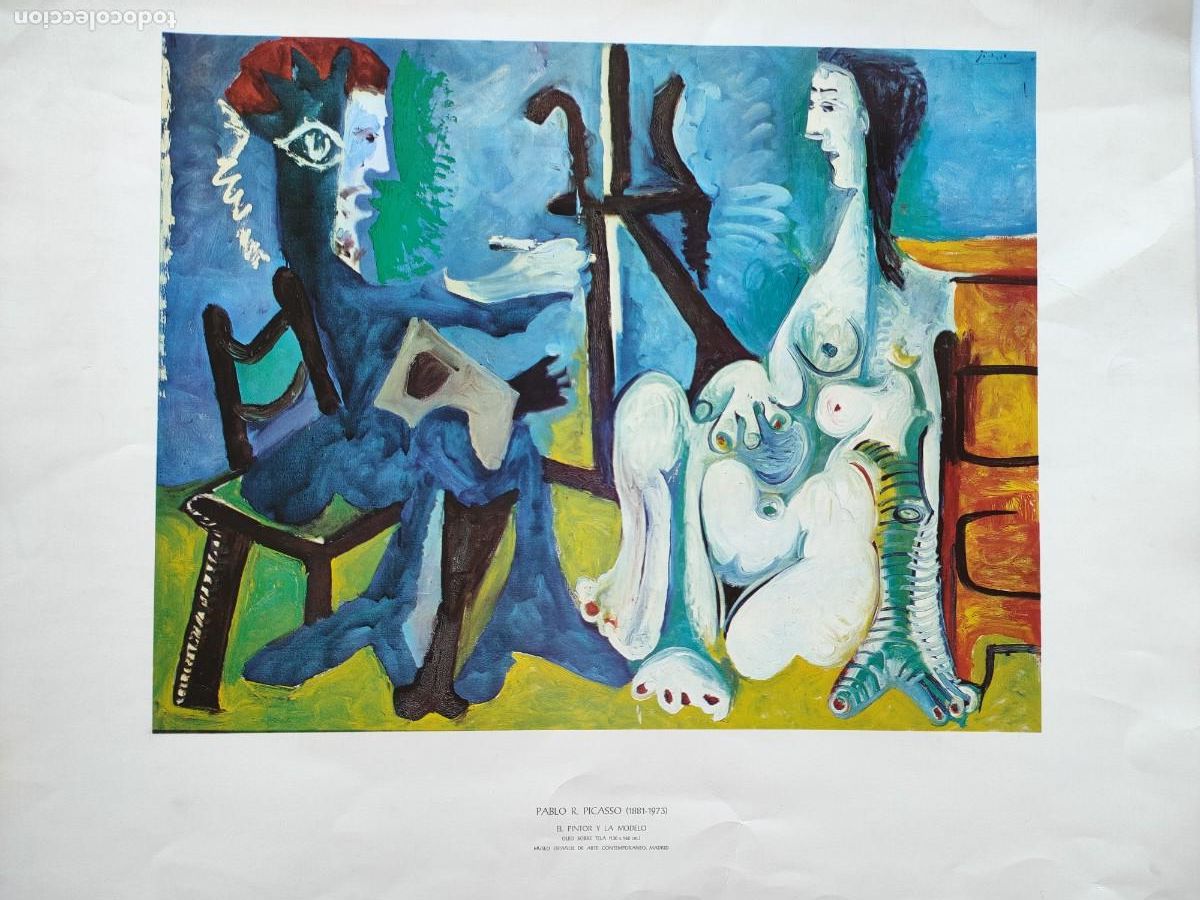 Otros objetos de arte: Pablo Picasso cartel a&ntilde;o 1974 - Foto 1
