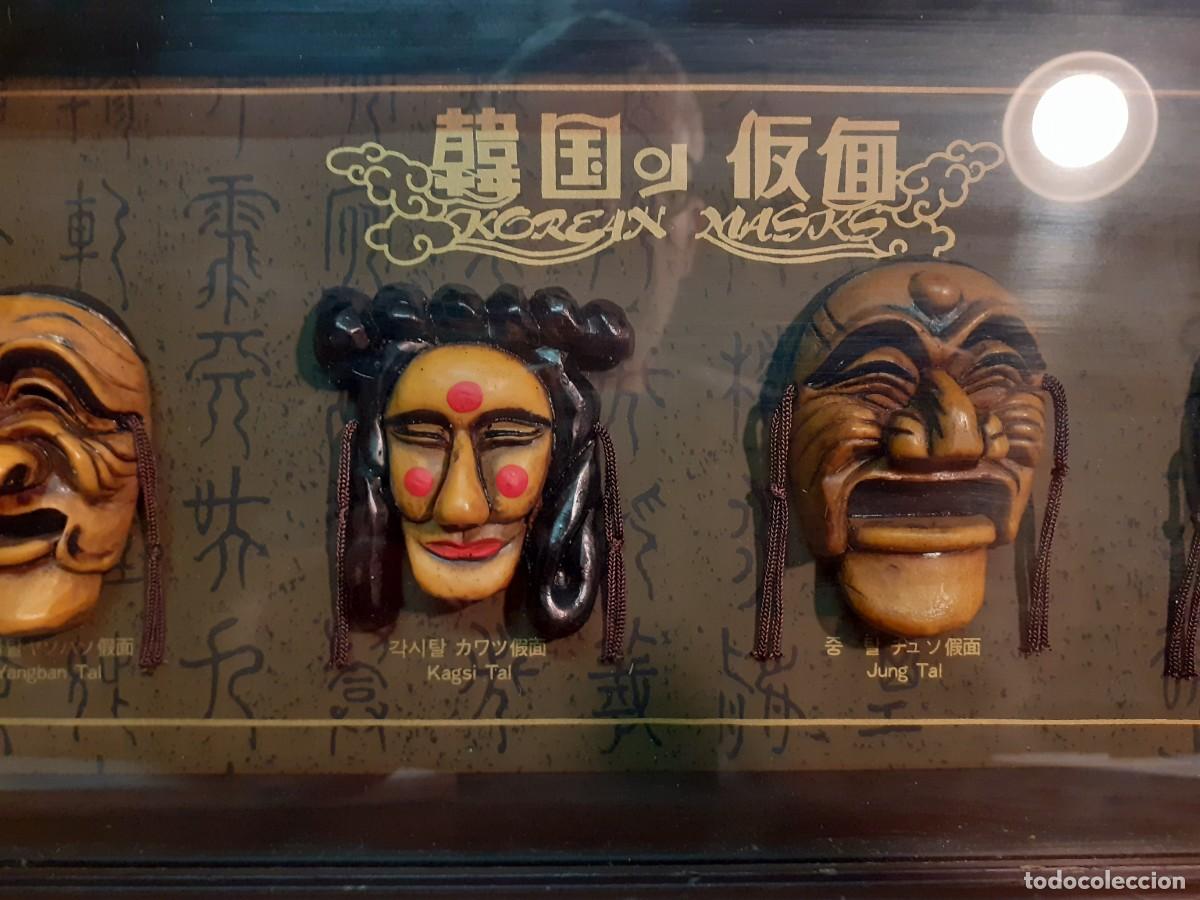 Otros objetos de arte: Cuadro mascaras teatro tradicional coreano - Foto 3