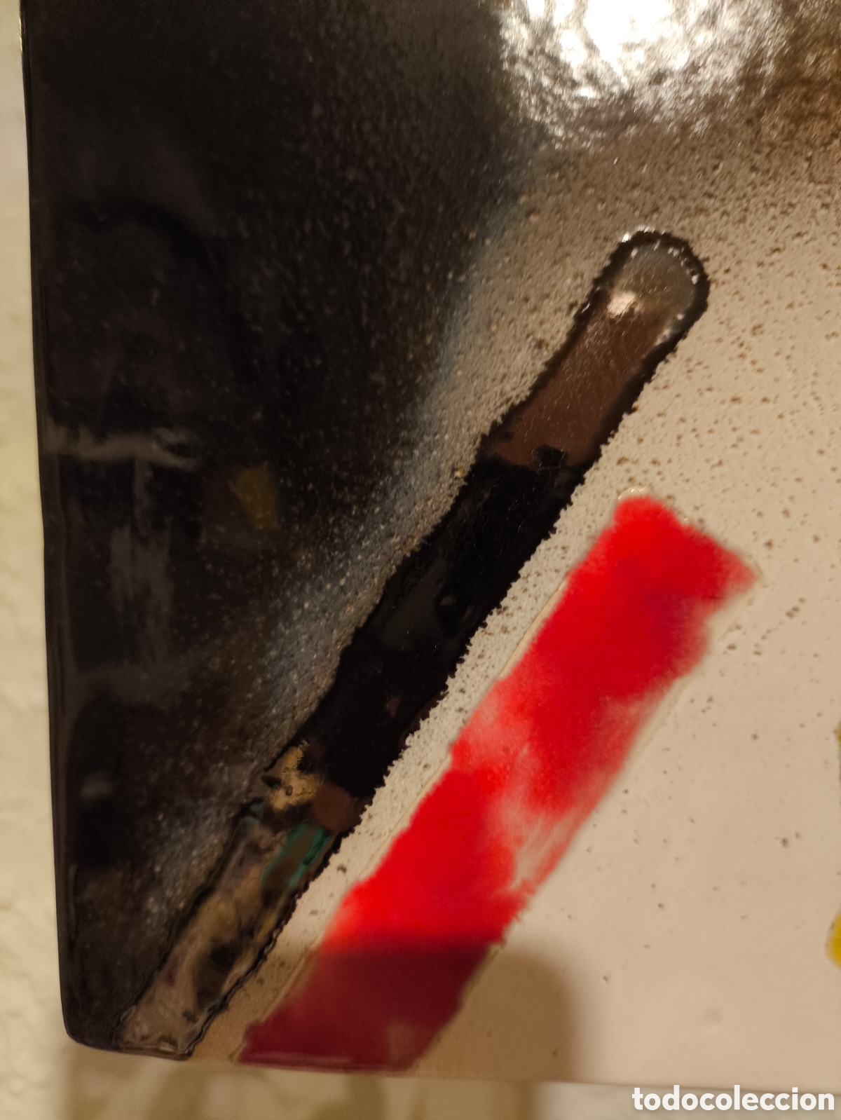Otros objetos de arte: Cuadro abstracto relieve hecho en ceramica Pindado - Foto 6