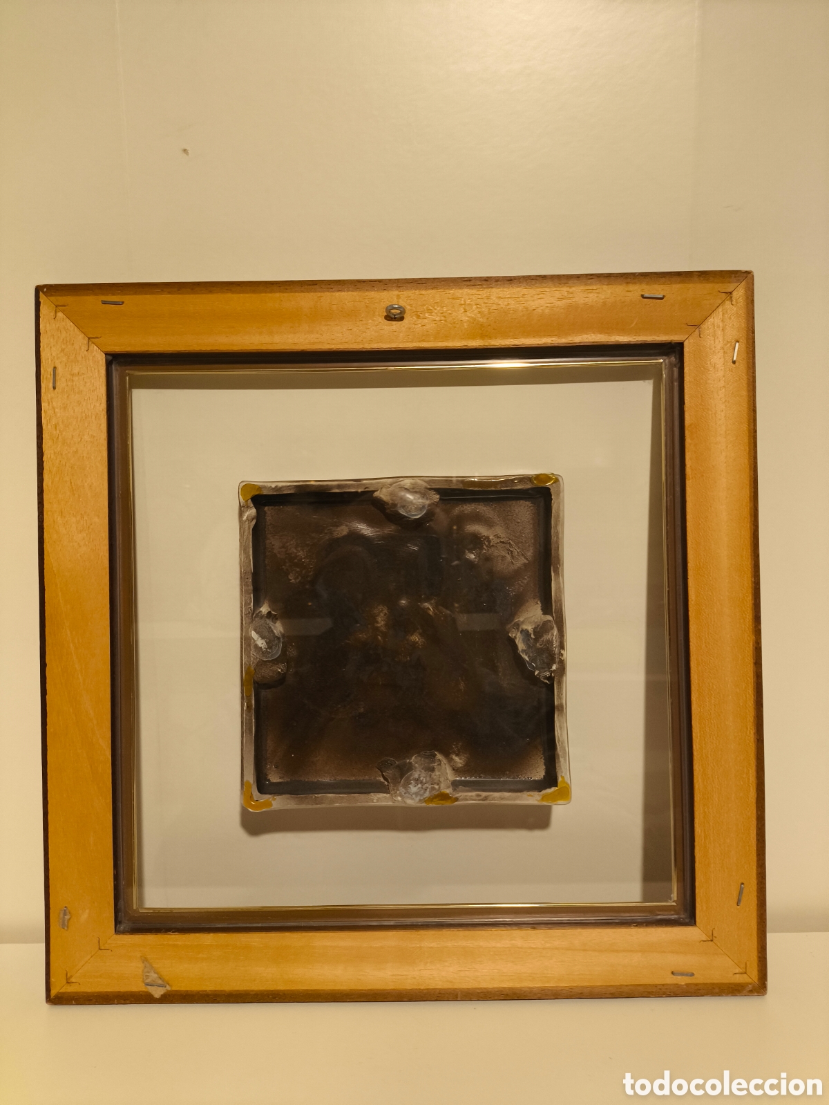 Otros objetos de arte: Cuadro abstracto relieve hecho en ceramica Pindado - Foto 9