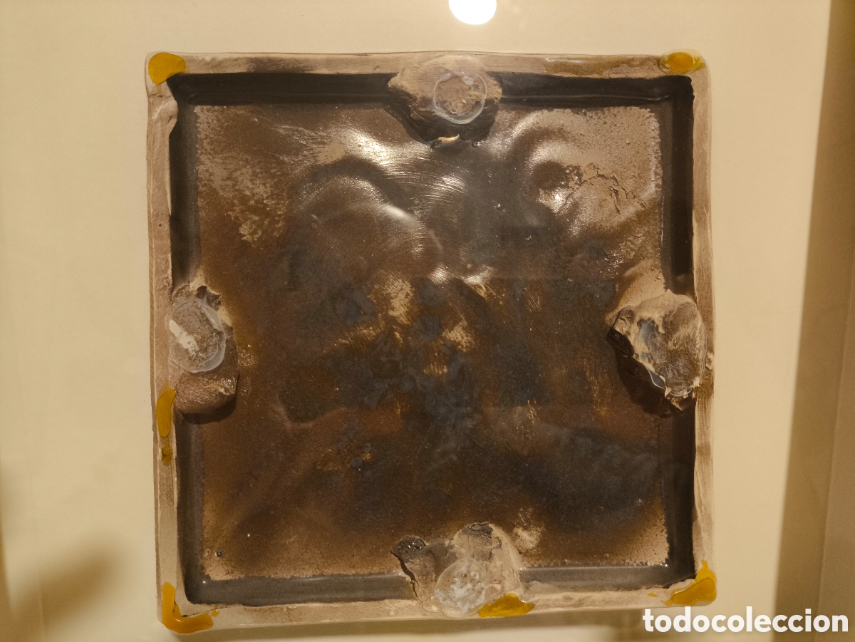 Otros objetos de arte: Cuadro abstracto relieve hecho en ceramica Pindado - Foto 10