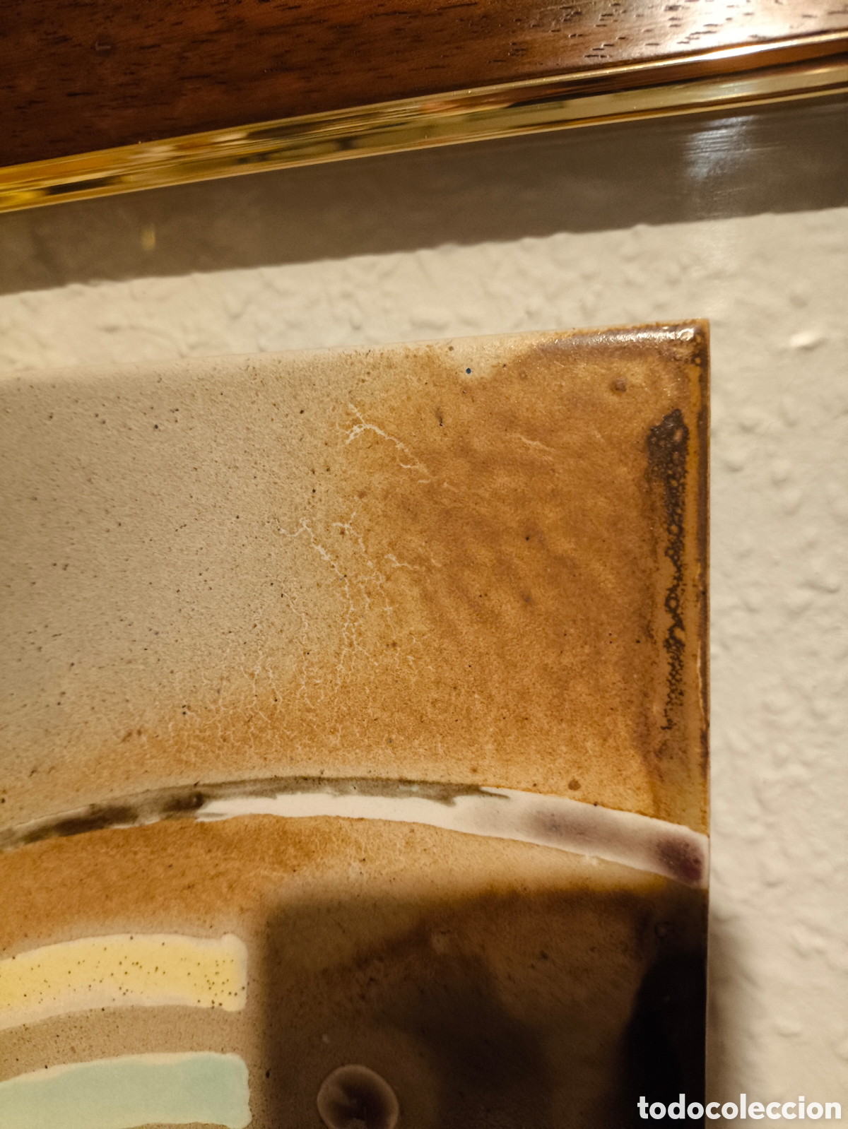 Otros objetos de arte: Cuadro abstracto esmaltado sobre azulejo Pindado - Foto 5