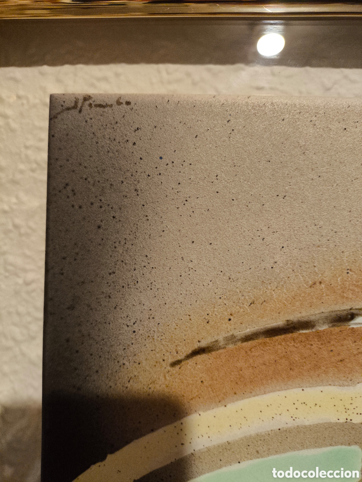 Otros objetos de arte: Cuadro abstracto esmaltado sobre azulejo Pindado - Foto 6