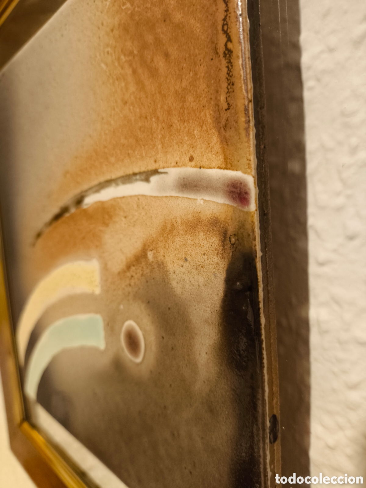 Otros objetos de arte: Cuadro abstracto esmaltado sobre azulejo Pindado - Foto 9