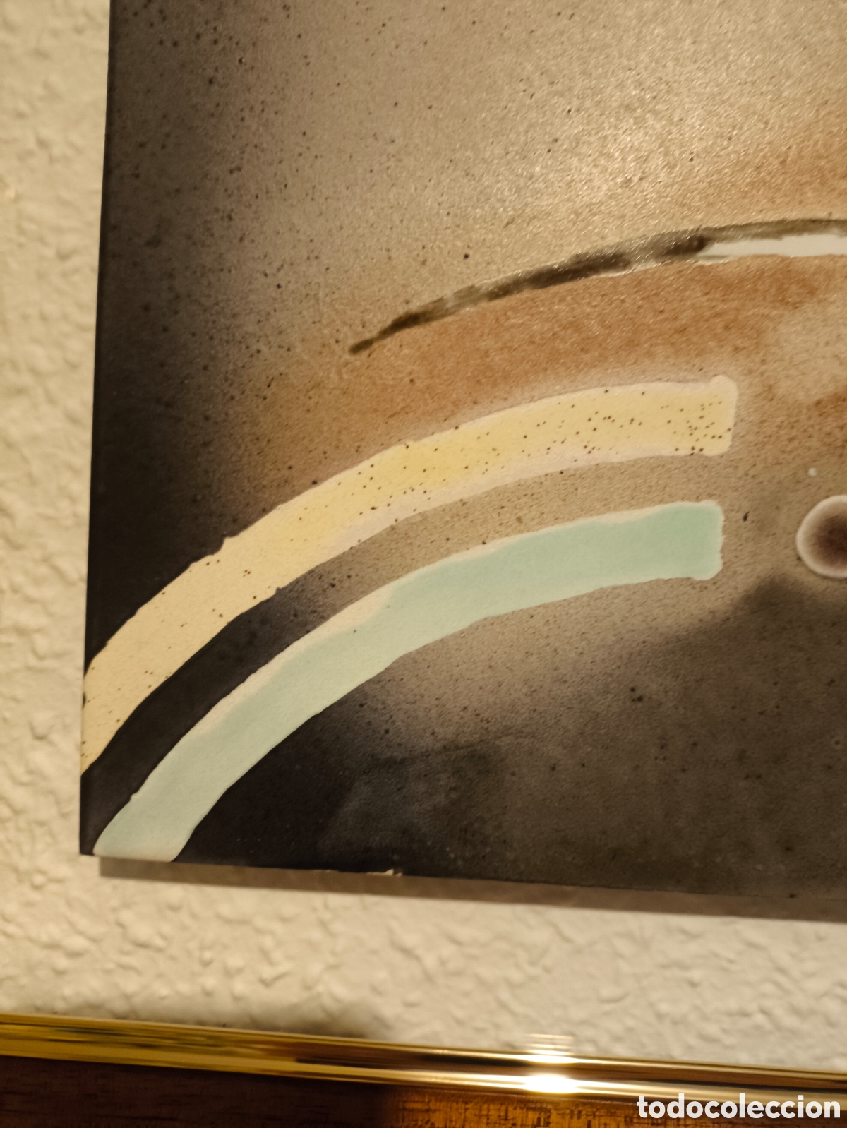 Otros objetos de arte: Cuadro abstracto esmaltado sobre azulejo Pindado - Foto 10