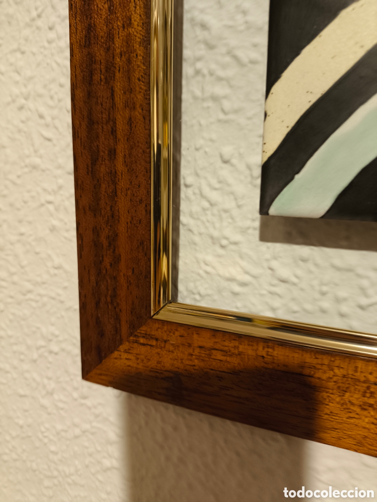 Otros objetos de arte: Cuadro abstracto esmaltado sobre azulejo Pindado - Foto 12