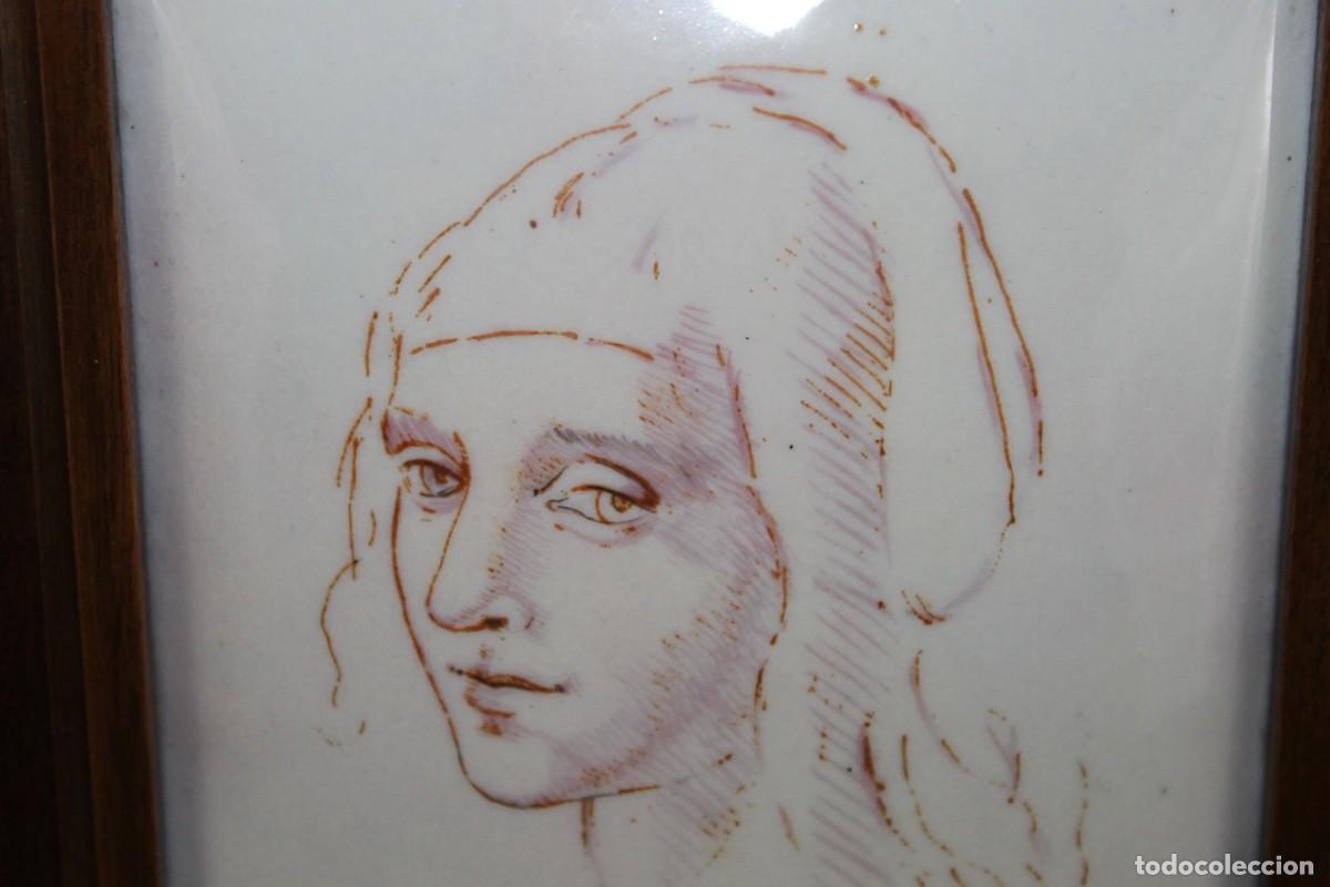 Otros objetos de arte: Esmalte enmarcado de Leonardo Da Vinci - Foto 2