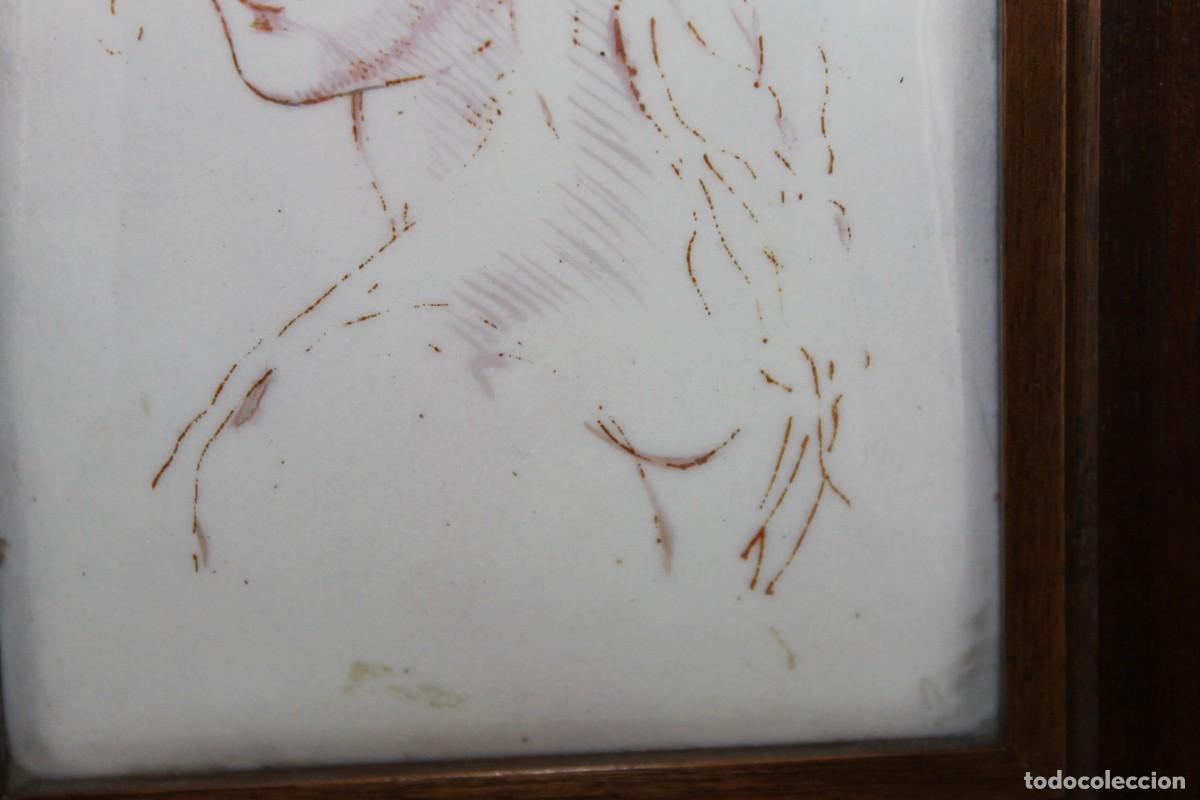 Otros objetos de arte: Esmalte enmarcado de Leonardo Da Vinci - Foto 3