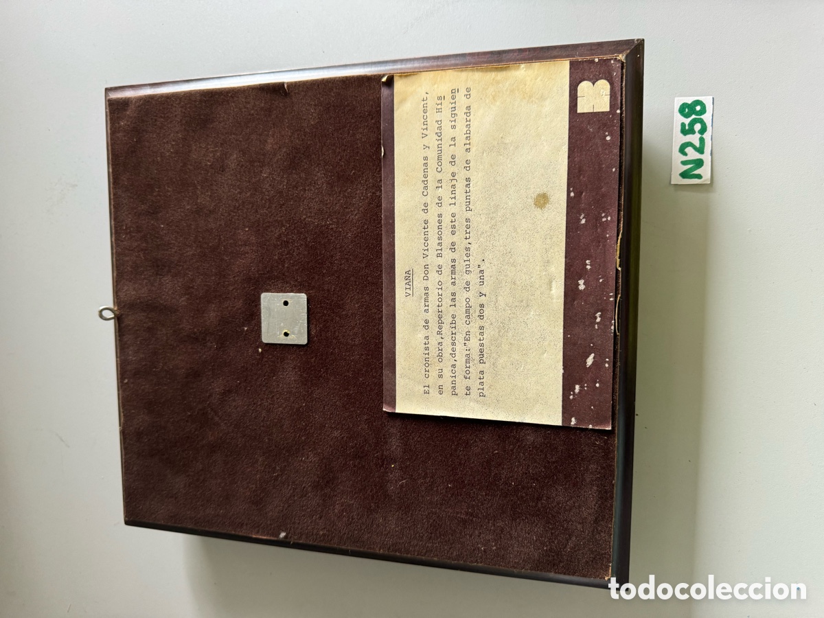 Otros objetos de arte: CUADRO CON ESCUDO HERALDICO - Foto 2