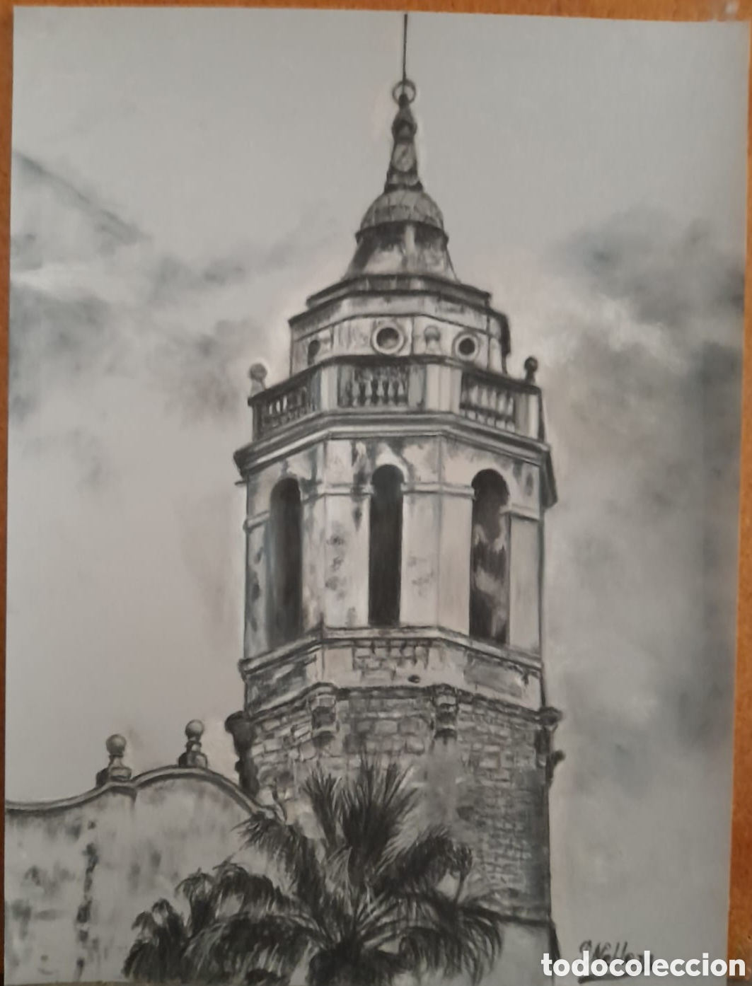 Otros objetos de arte: Cuadro t&eacute;cnica pastel sec - Foto 1