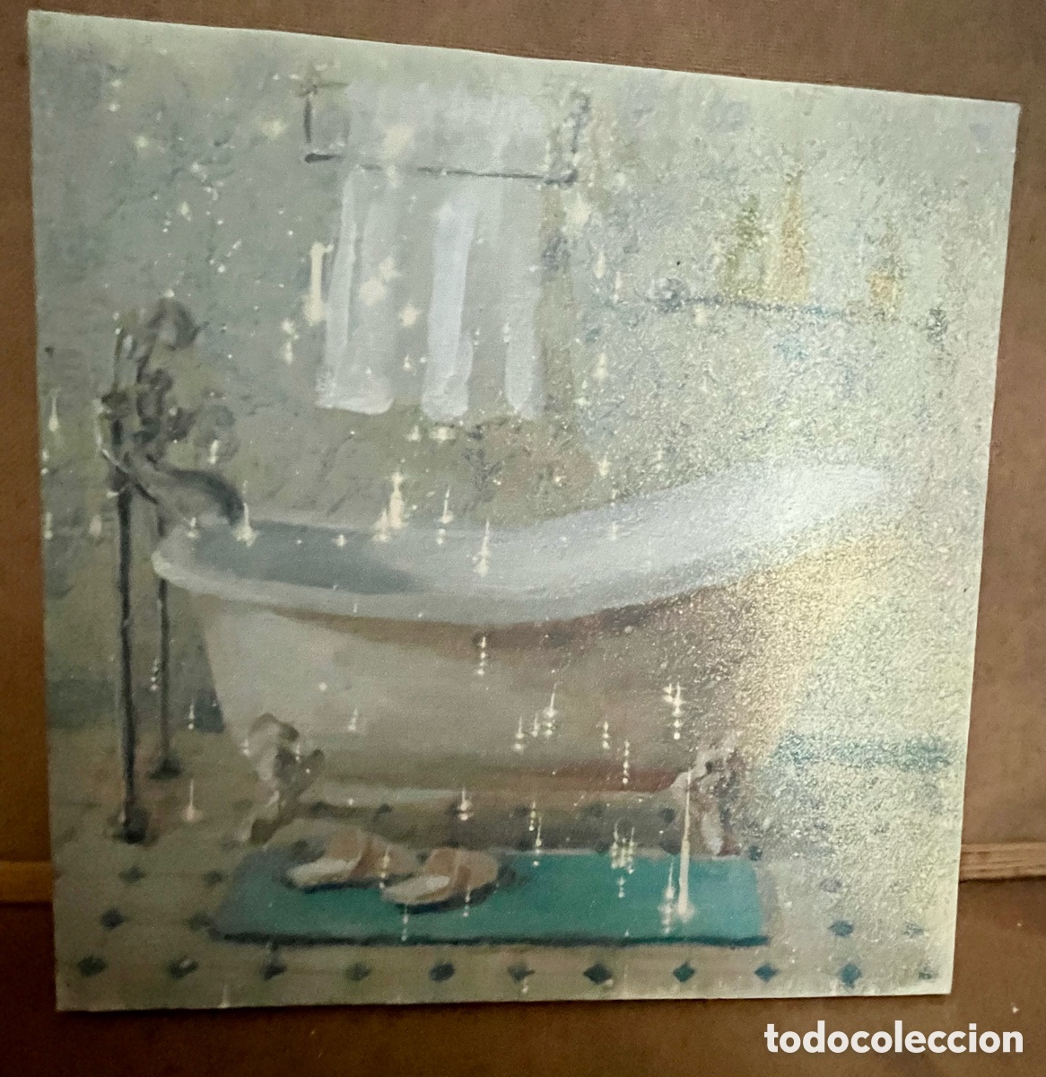 Otros objetos de arte: CUADRO &Oacute;LEO SOBRE LIENZO ESTAMPACI&Oacute;N - Foto 2