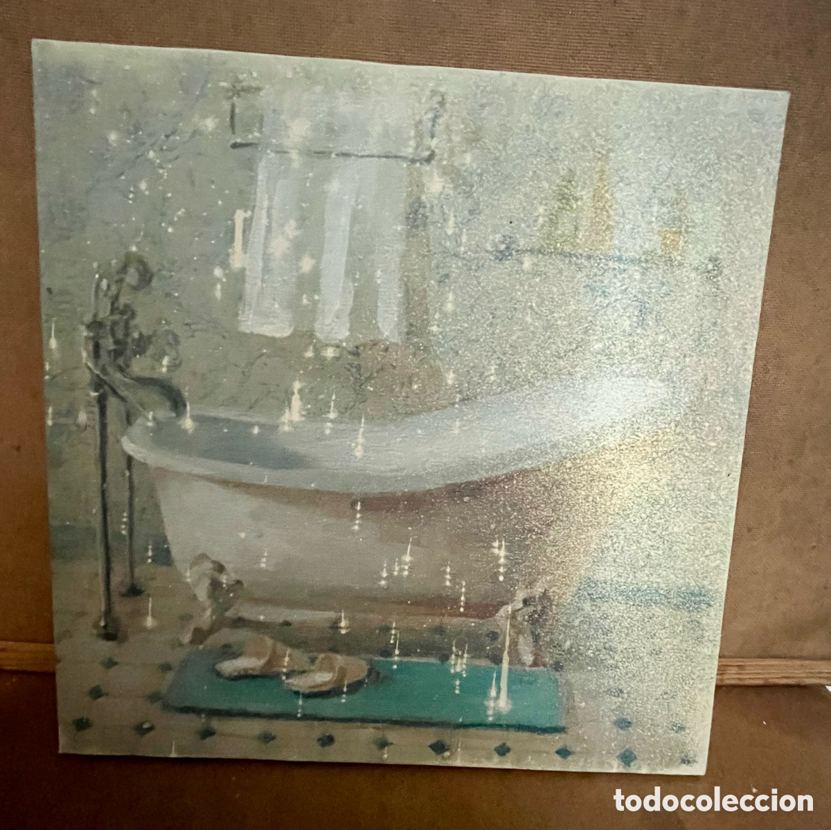 Otros objetos de arte: CUADRO &Oacute;LEO SOBRE LIENZO ESTAMPACI&Oacute;N - Foto 3