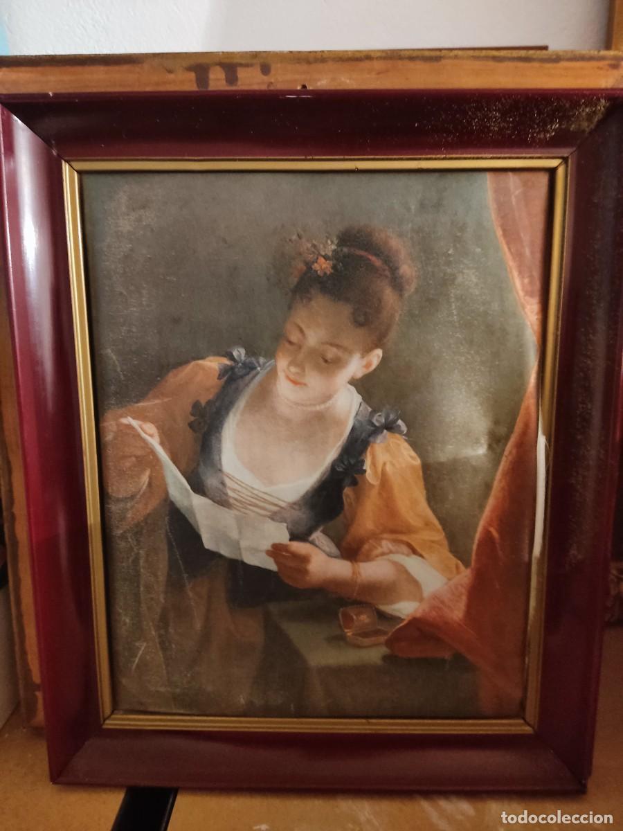Otros objetos de arte: Cuadro en tela mullida de seda. Autor: Jean Raoux. - Foto 1
