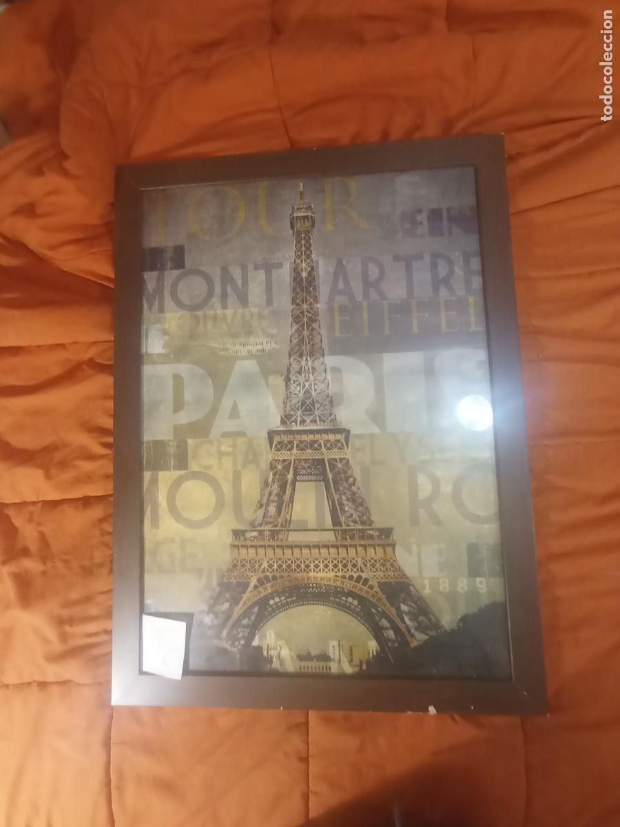 Otros objetos de arte: Gran cuadro torre eiffel - Foto 1