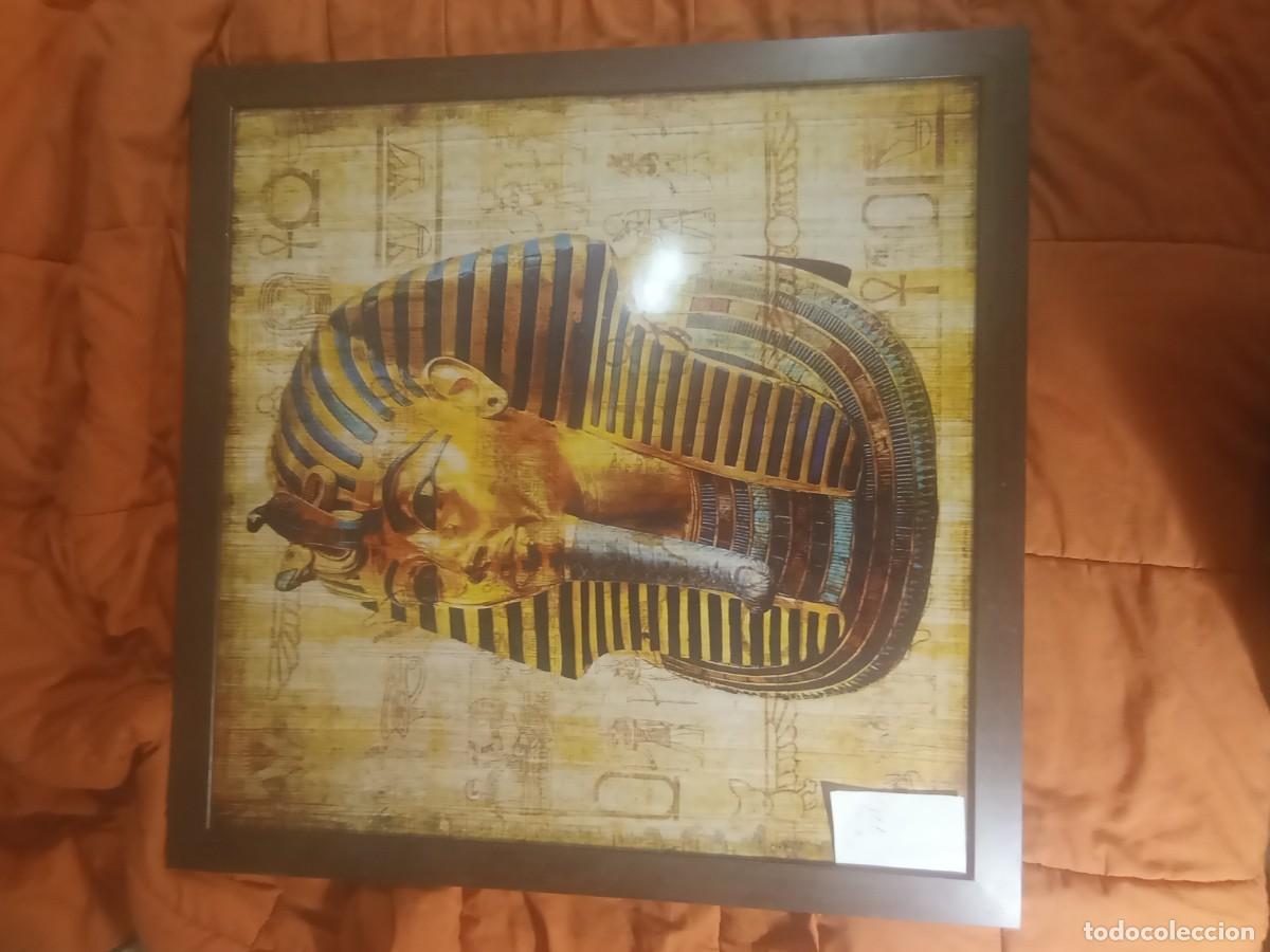 Otros objetos de arte: Gran Cuadro m&aacute;scara tutankamon - Foto 2