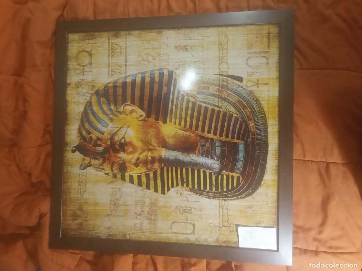 Otros objetos de arte: Gran Cuadro m&aacute;scara tutankamon - Foto 3