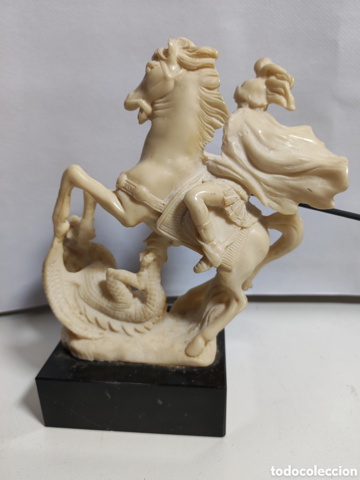 Otros objetos de arte: San jorge figura de pasta resina - Foto 3