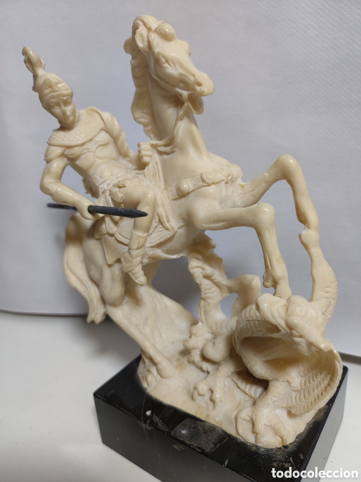 Otros objetos de arte: San jorge figura de pasta resina - Foto 5