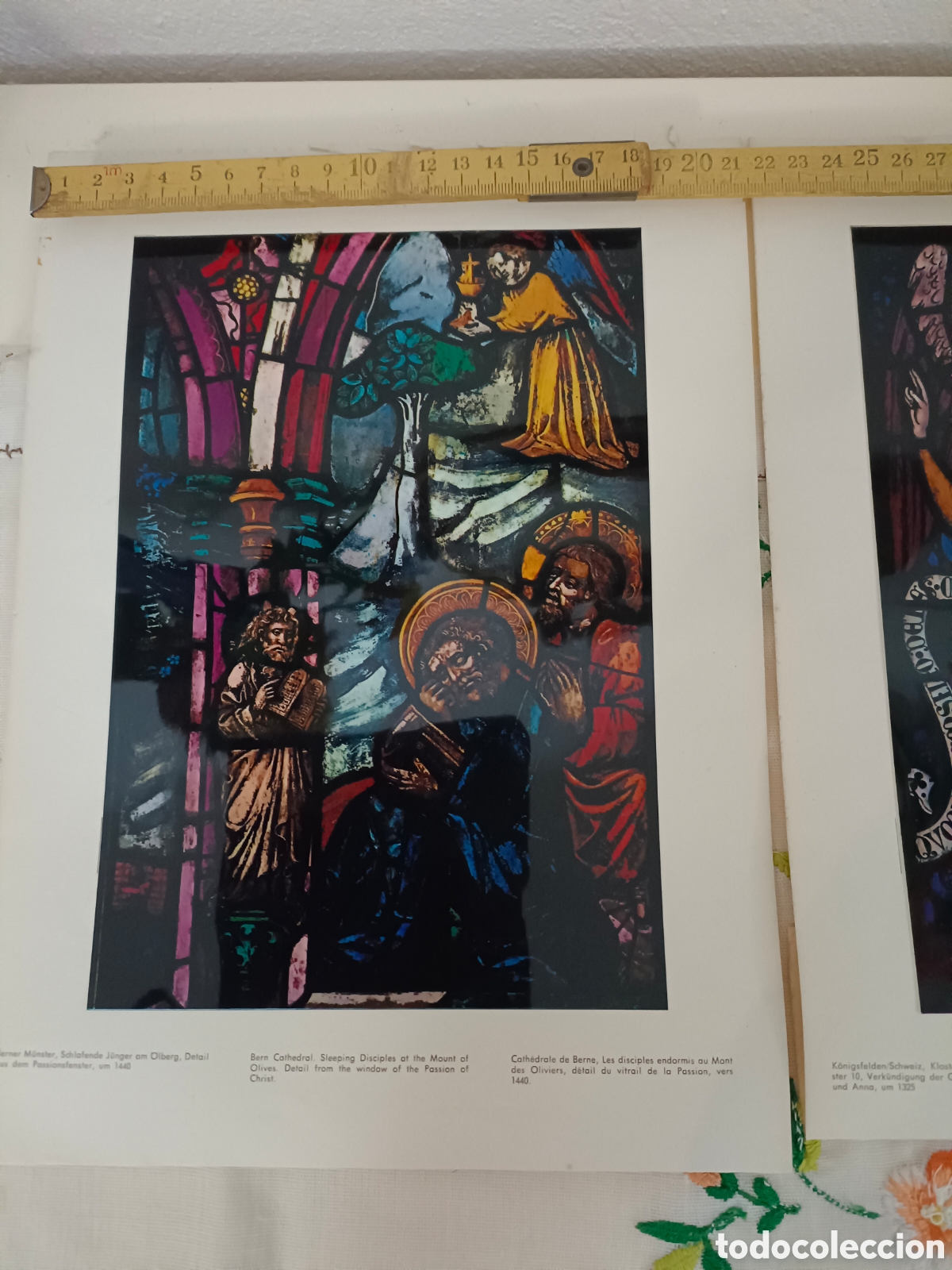 Otros objetos de arte: 2 laminas religiosas para ventanas o cristal - Foto 2