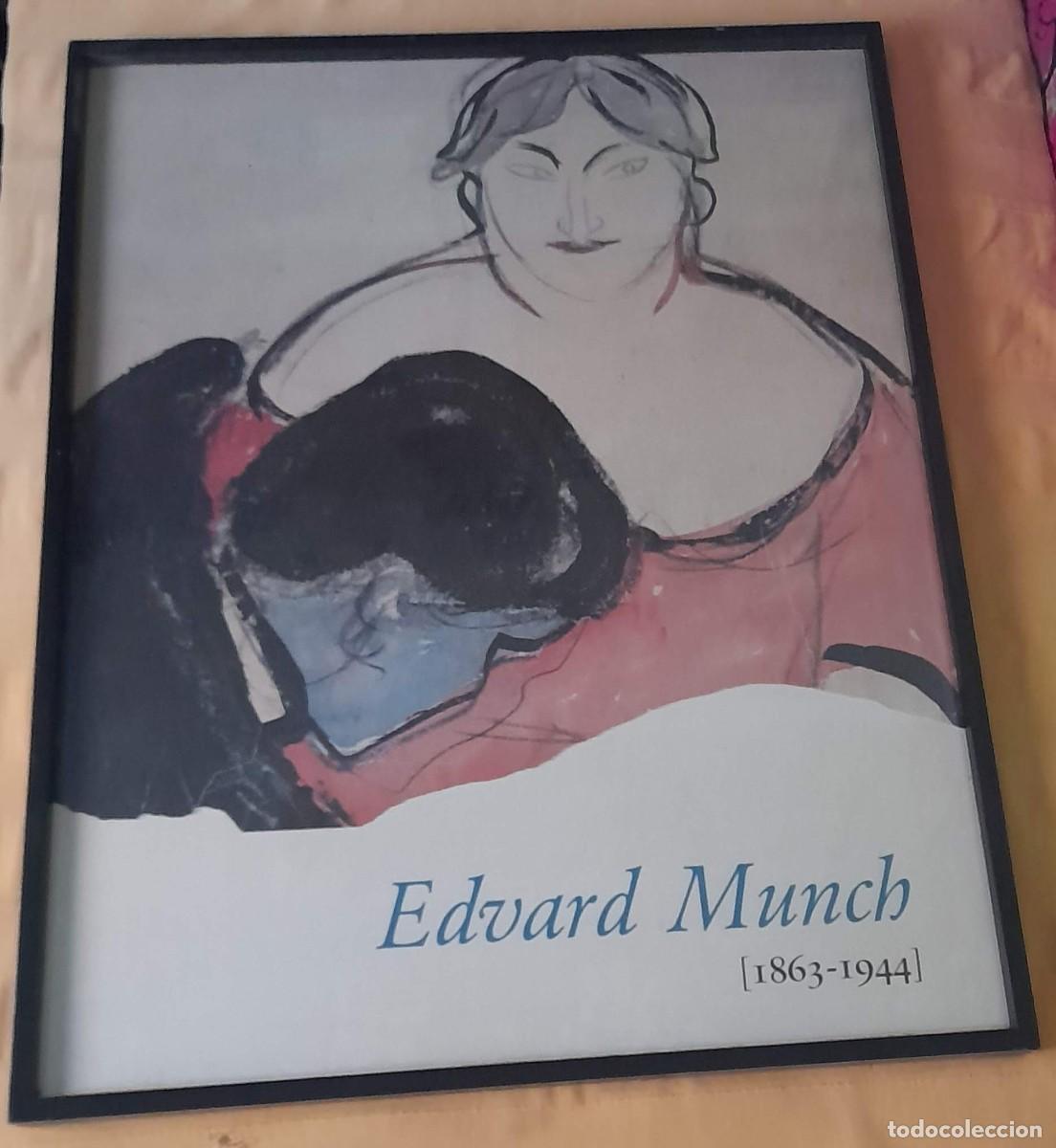 Otros objetos de arte: L&aacute;mina enmarcada de Edvard Munch - Foto 2